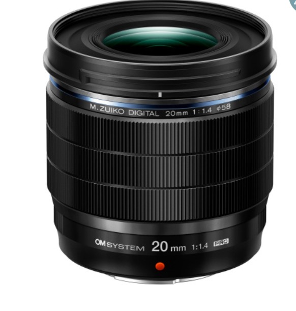 Olympus objektiv ES-M 20 mm f1.4 PRO black + clona