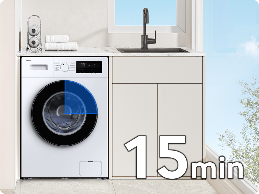 Parní pračka Samsung WW90FG3M05AWLF rychlý program Quick Wash
