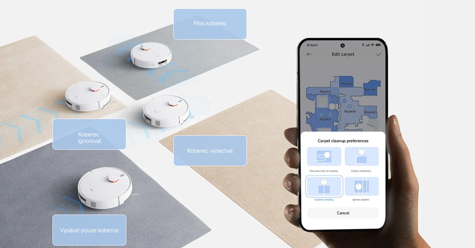 Robotický vysavač se stanicí Xiaomi Robot Vacuum H40 EU