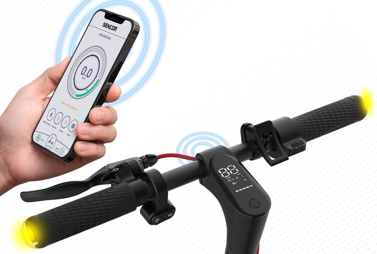 Elektrická koloběžka SENCOR SCOOTER S25, bezpečnost