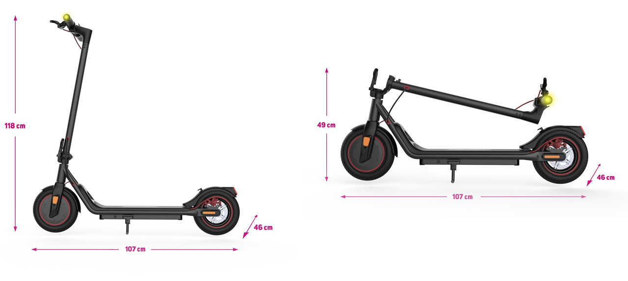 Elektrická koloběžka SENCOR SCOOTER S25, konstrukce