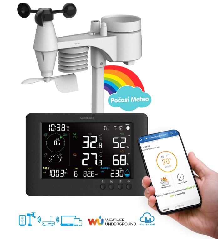 SENCOR SWS 10500 WIFI Meteostanice profesionální