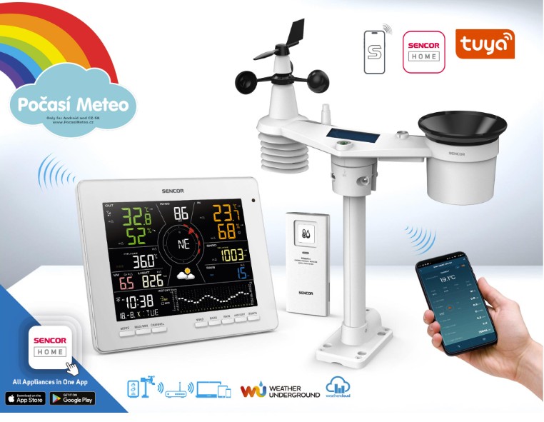 SENCOR SWS 16600 WiFi Smart home Meteostanice