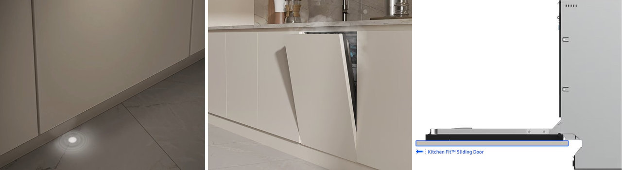 Vestavná myčka nádobí Samsung DW80H77WAI0U1 WaterJet Clean s AI Wash, 14 sad