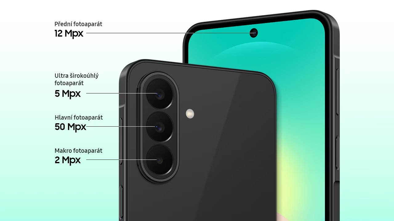 Mobilní telefon Samsung Galaxy A27 5G, fotoaparáty