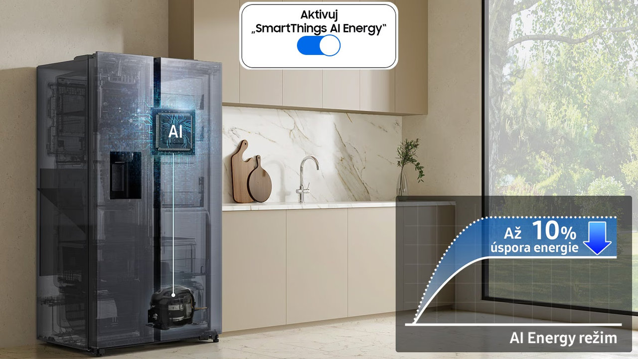 Americká Side-by-Side chladnička Samsung RS70F64KDTEO řady RS90F/36P