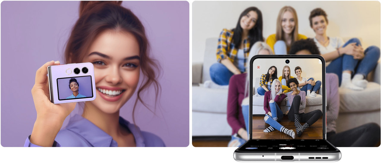 Ohebný mobilní telefon ZTE Nubia Flip 2 5G, konstrukce