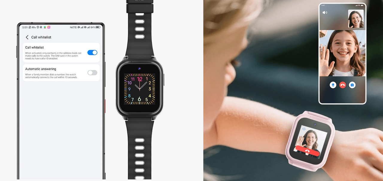Chytré hodinky pro děti ZTE Watch K2 Pro