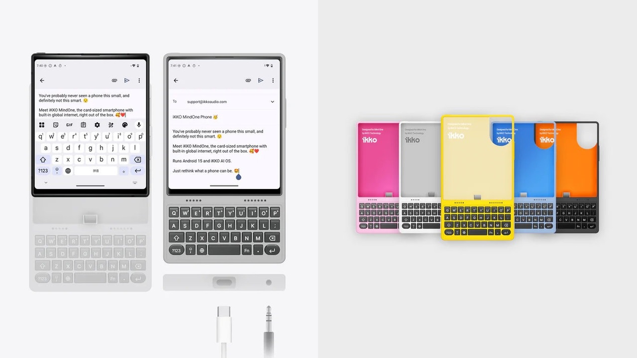 Unikátní mini smartphone iKKO MindOne Pro, chytré pouzdro s klávesnicí
